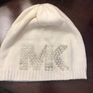 Michael Kors cream beanie